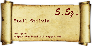Steil Szilvia névjegykártya