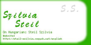 szilvia steil business card